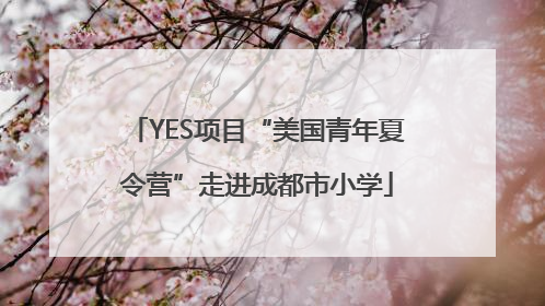 YES项目“美国青年夏令营”走进成都市小学